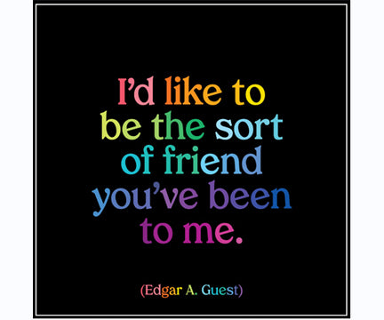 Magnet: I'd like to be the sort of friend... Magnet: I'd like to be the sort of friend...