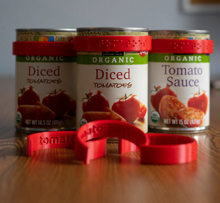 CanDo Braille Labels: Tomato Products