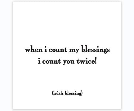 Magnet: When I count my blessings...